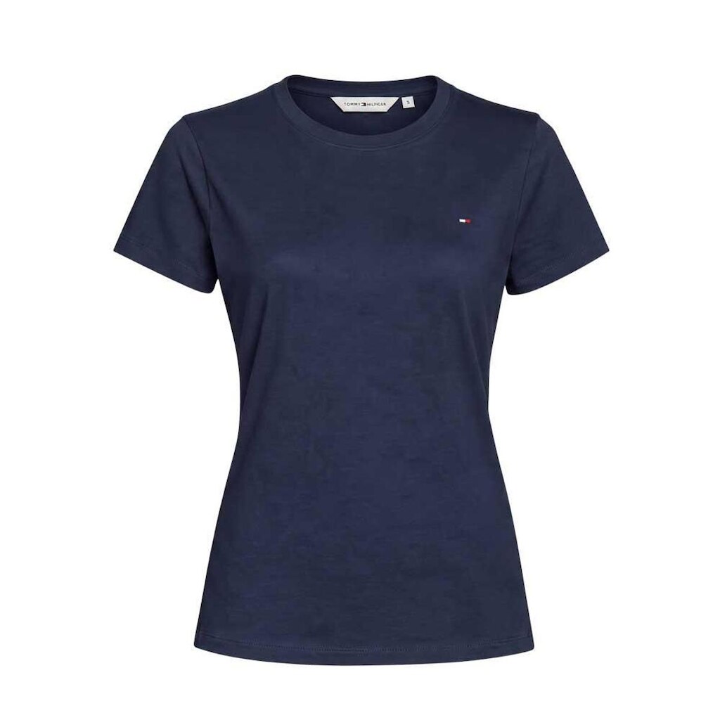 Blusa Tommy Hilfiger Feminina Rib 1x1 Pima Cotton Tee
