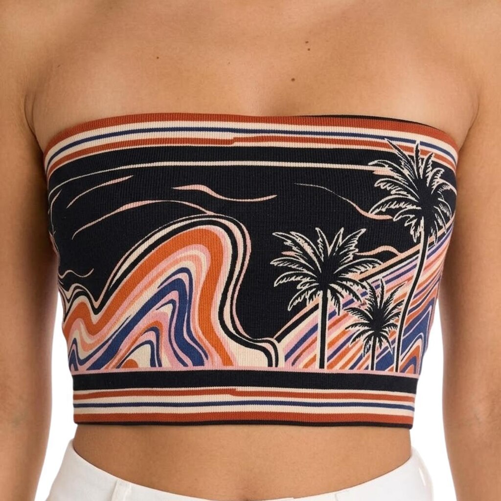 Blusa Top Farm Rio Double Lenço Paraty