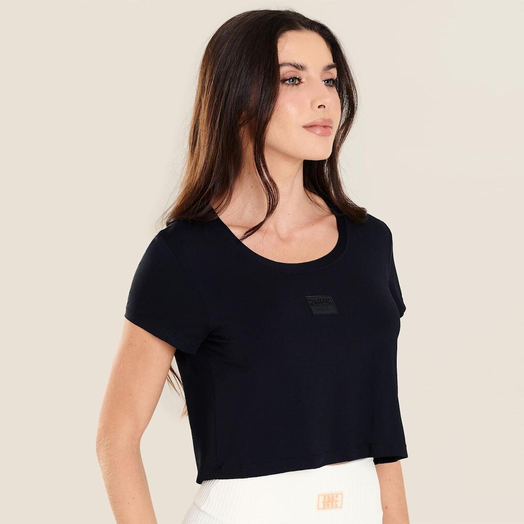 Blusa Transpassada Nas Costas Branco Microfibra Donna Carioca