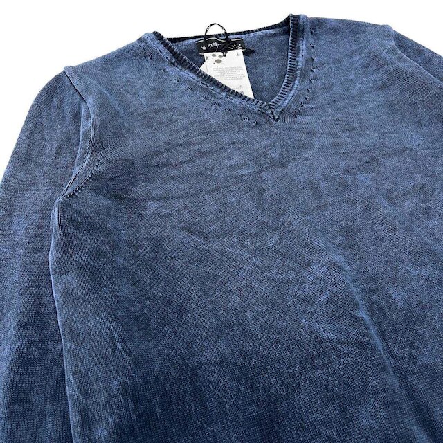 Blusa Tricot Masculina Algodão Sueter Azul P e M Malharia Star