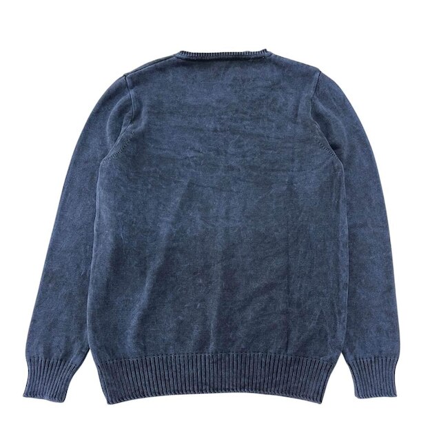 Blusa Tricot Masculina Algodão Sueter Azul P e M Malharia Star