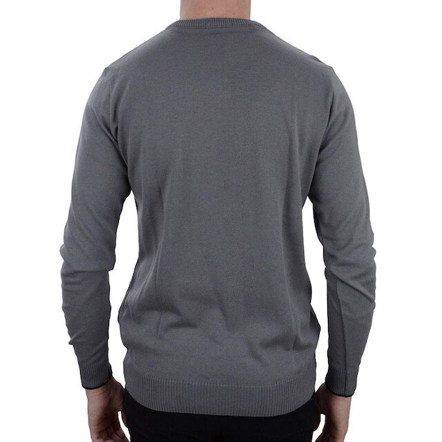 Blusa Tricot Masculina Lado Avesso Sueter Cinza Claro - LH22