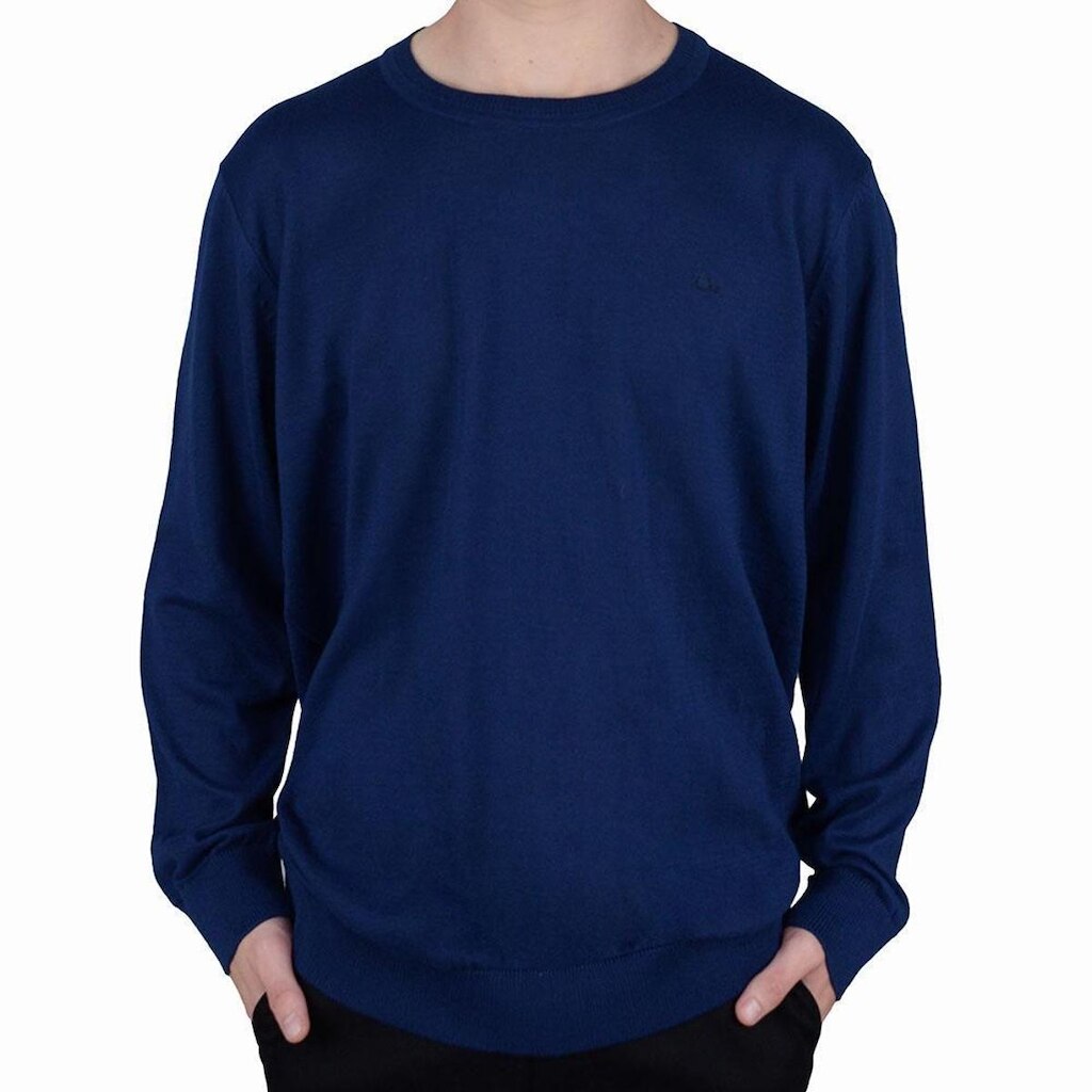 Blusa Tricot Masculina Ogochi Plus Size Marinho - 0055