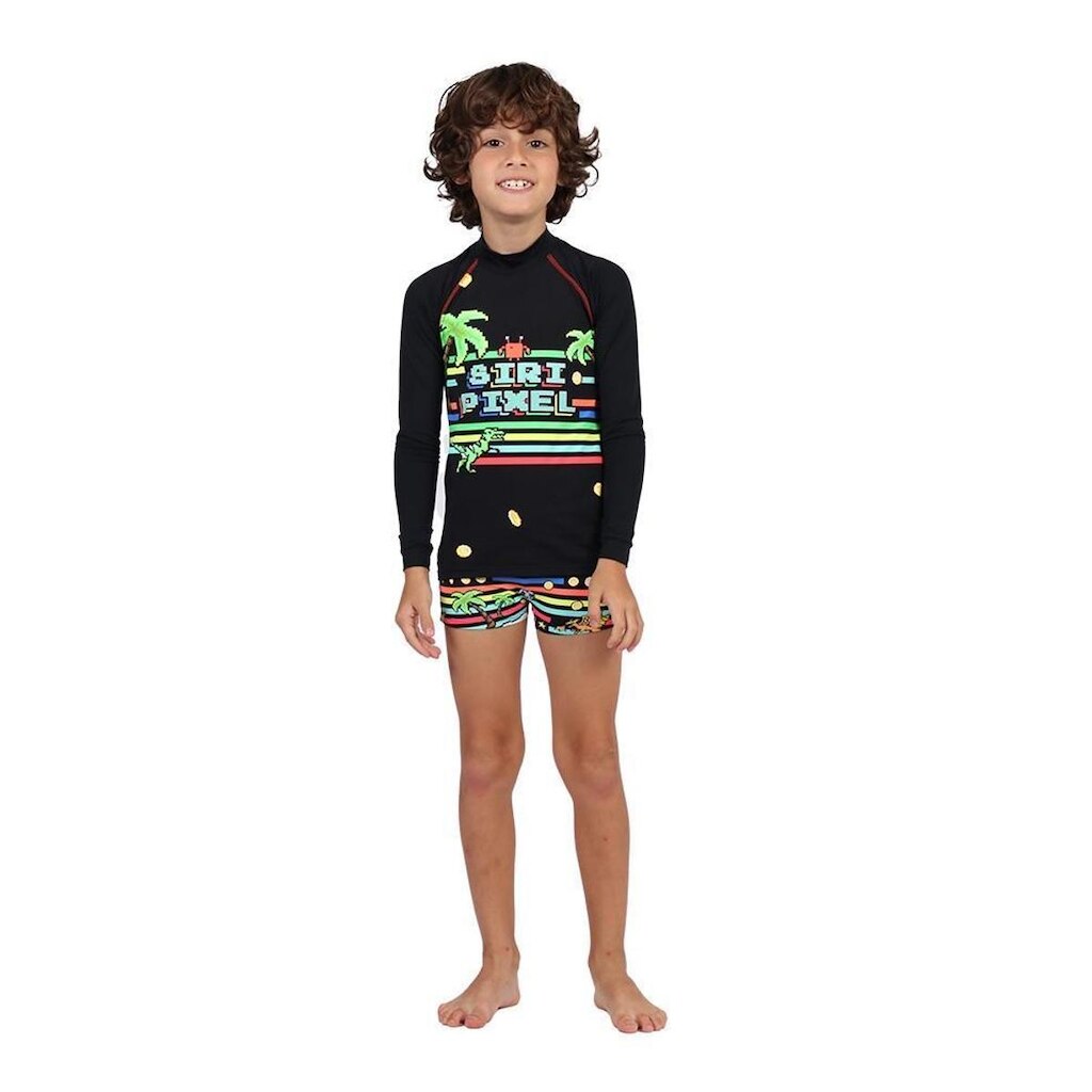 BLUSA UV50+ JOGUINHOS PIXEL LUCCA SIRI KIDS