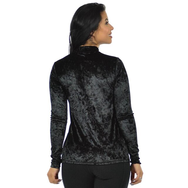 Blusa veludo chocker fenomenal Preto G