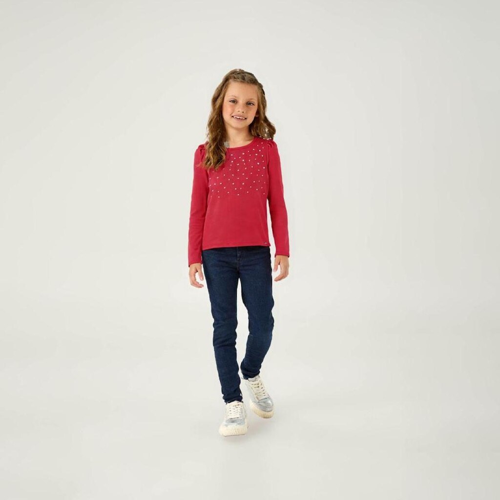 Blusa Vermelho Infantil Pulla Bulla Menina - 55314-65