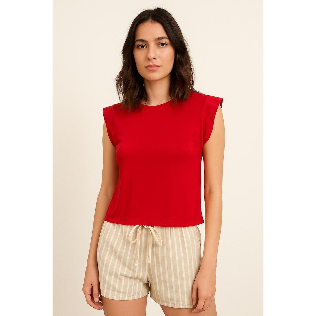 Blusa Viscolycra Manga Dobrada