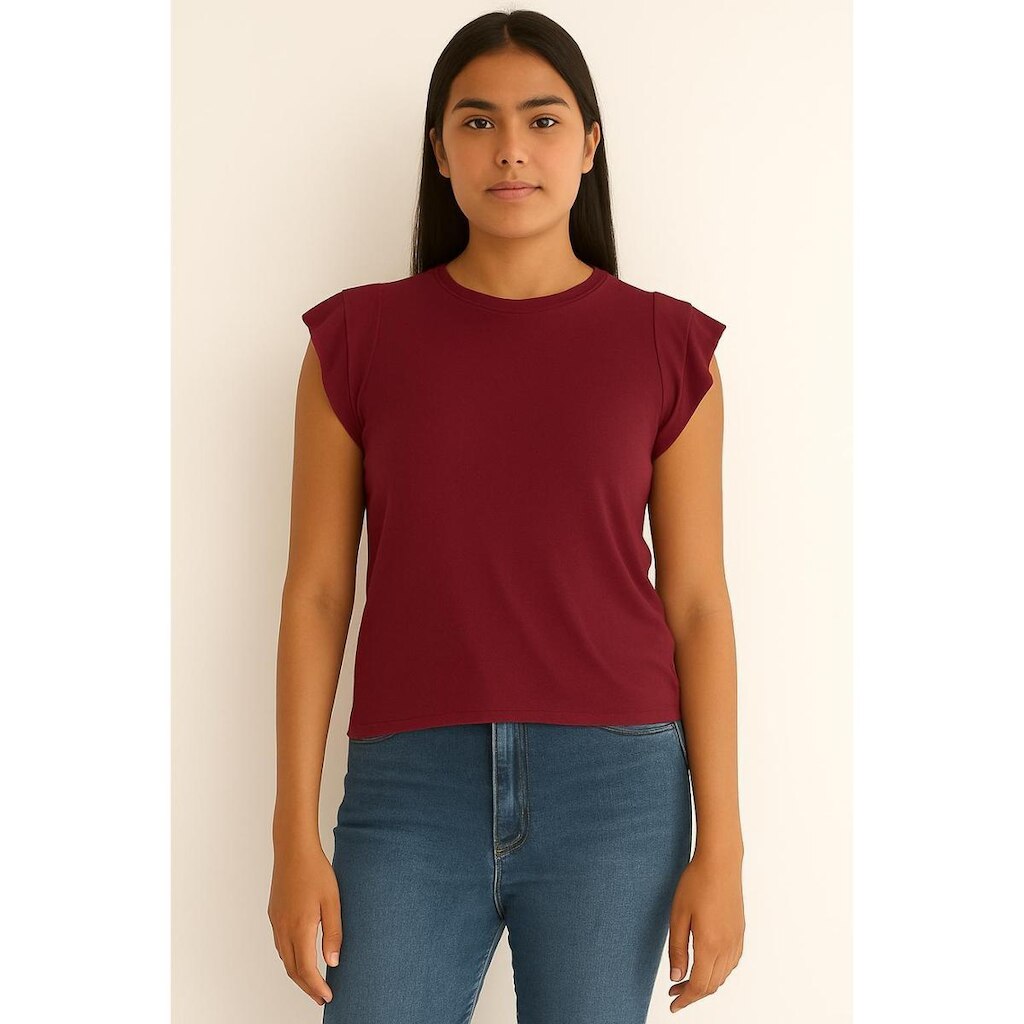 Blusa Viscolycra Manga Dobrada