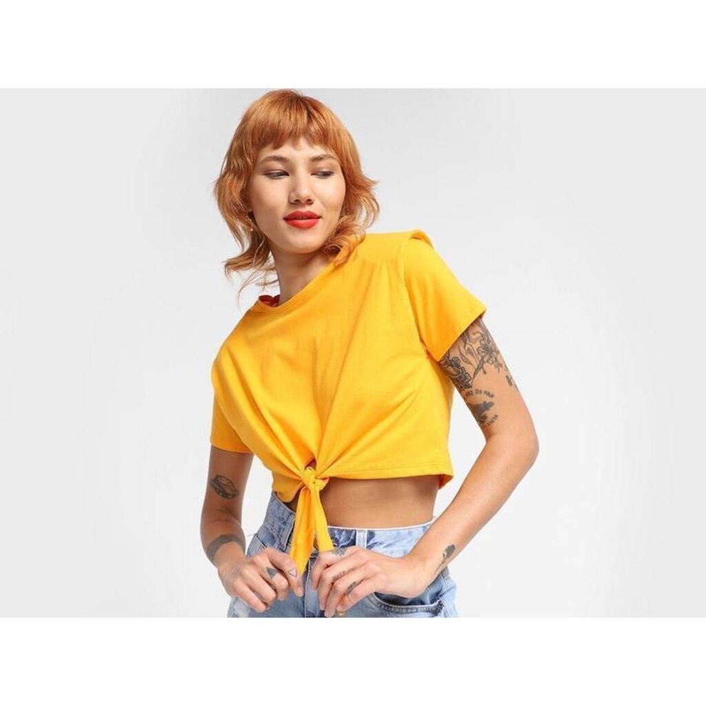 Blusa Vista   Ombreira Amarração Frontal