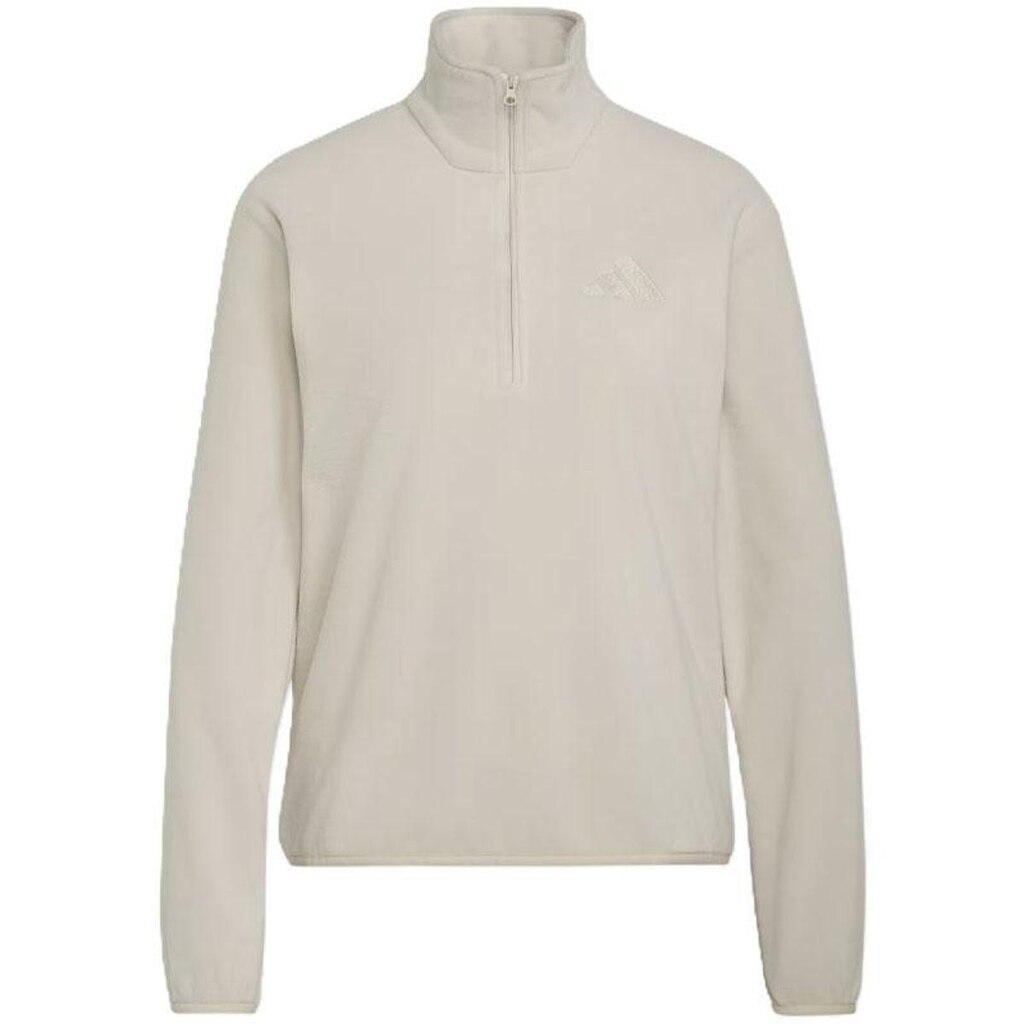 BLUSÃO ADIDAS ESSENTIALS FLEECE MEIO ZÍPER TERREX BEGE FEMININO