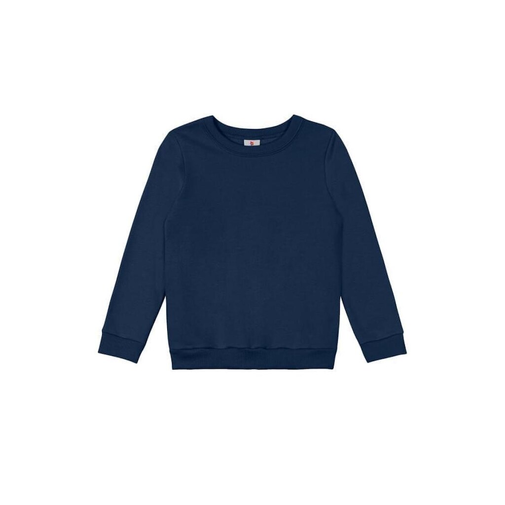 Blusão básico infantil menina em moletom Brandili-Azul