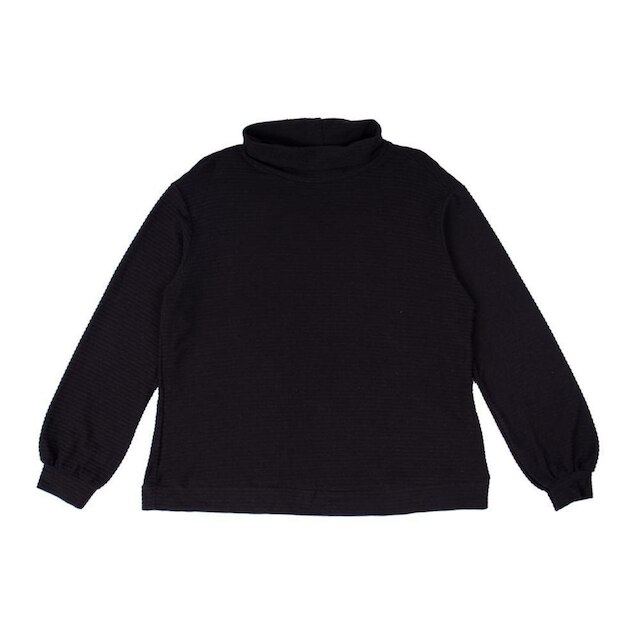 Blusão Feminino Habana Plus Size Canelado Preto