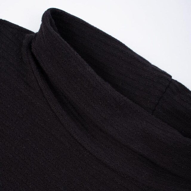 Blusão Feminino Habana Plus Size Canelado Preto