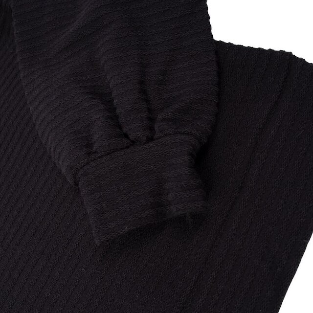 Blusão Feminino Habana Plus Size Canelado Preto