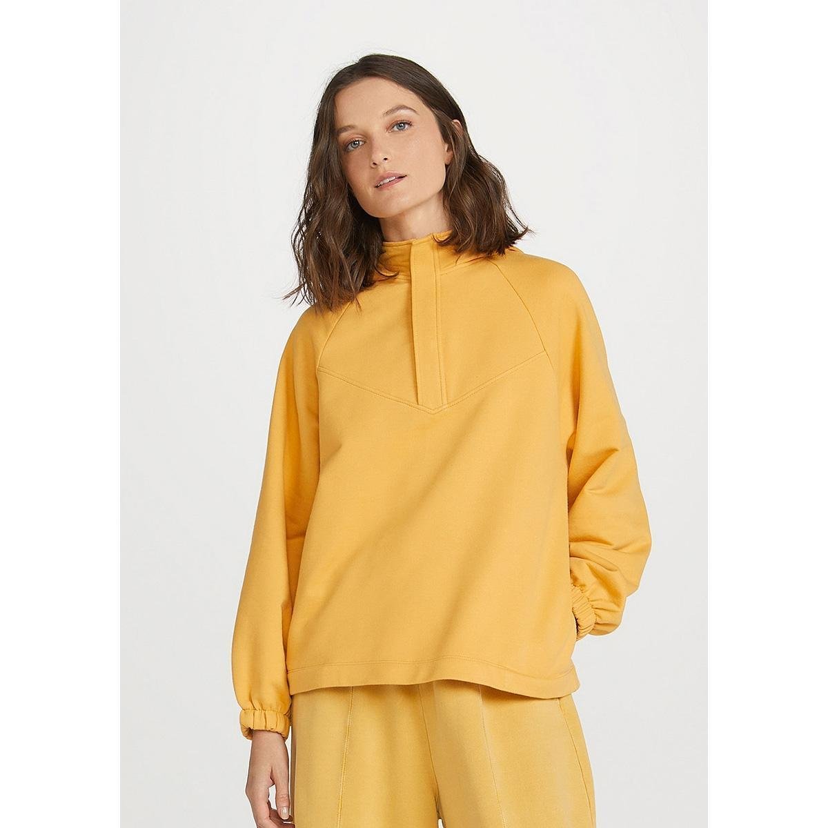 Blusão Feminino Manga Longa Com Capuz Em Moletom Peluciado - 06AKYUVEN2 - Amarelo Menor preço em Blusão Feminino Manga Longa Com Capuz Em Moletom Peluciado - 06AKYUVEN2 - Amarelo