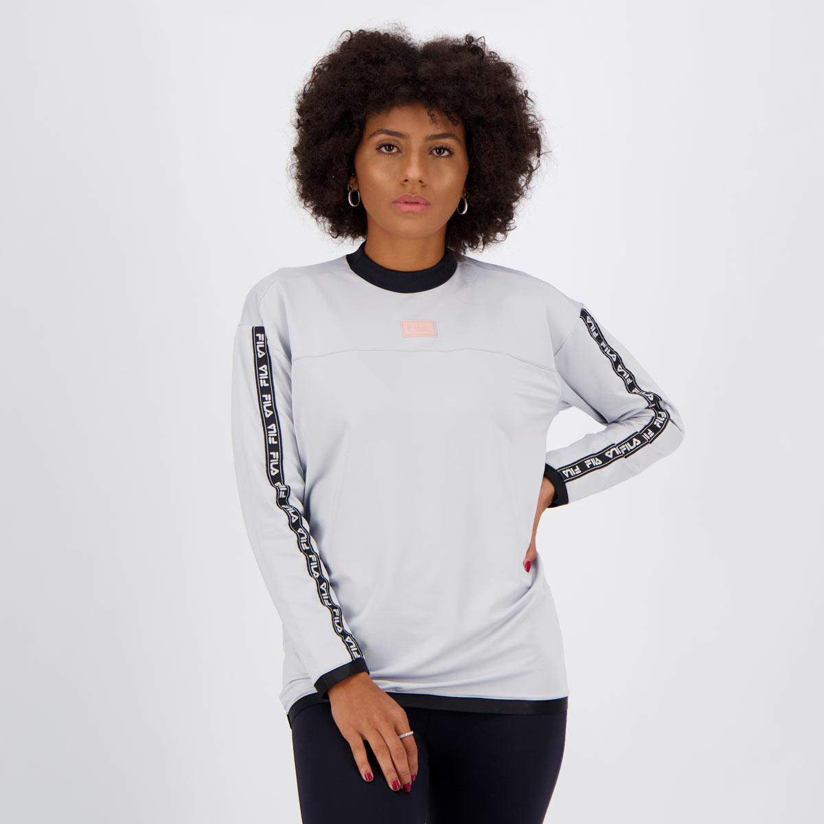 Blusão Fila Tape Sports FF Feminino Menor preço em Blusão Fila Tape Sports FF Feminino