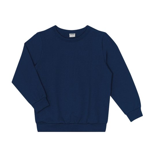 Blusão Infantil Masculino Básico Rovitex Kids Azul 16