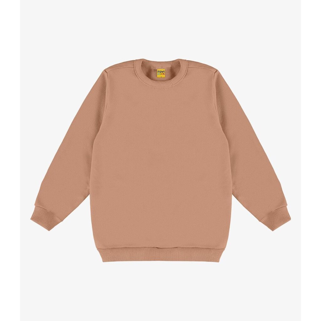 Blusão Infantil Moletom Básico Rovitex Kids Marrom