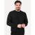 Blusão King & Joe Masculino Moletom Crewneck Logo Peito Preto MO26001 00003 - Preto