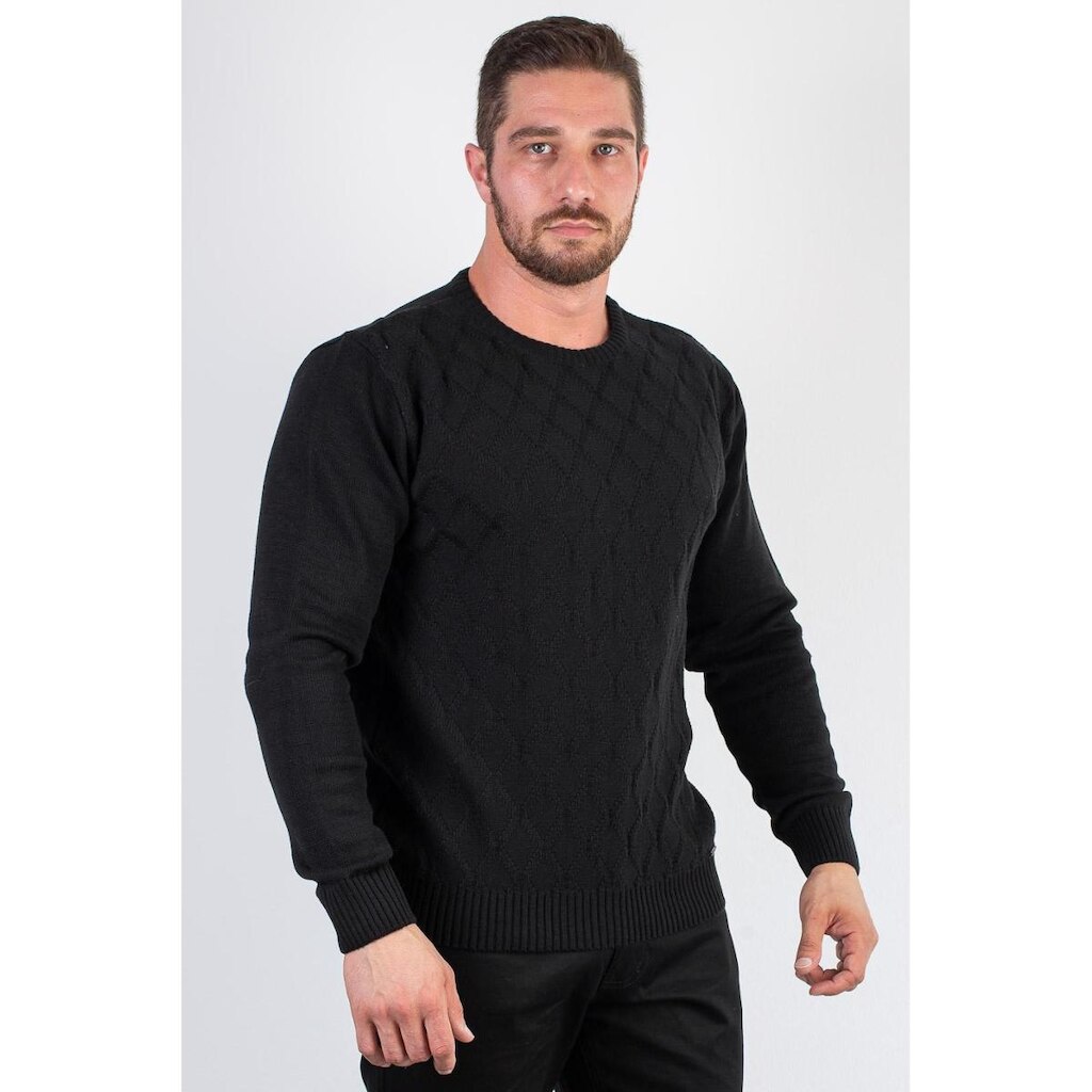 Blusão masculino de malha masculino 50010 - G - Preto