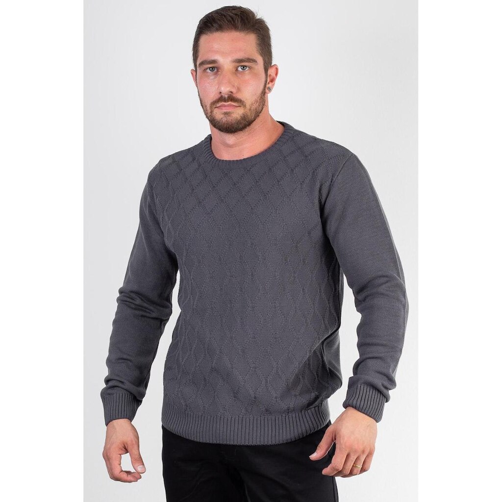 Blusão masculino de malha masculino 50010 - G - Preto