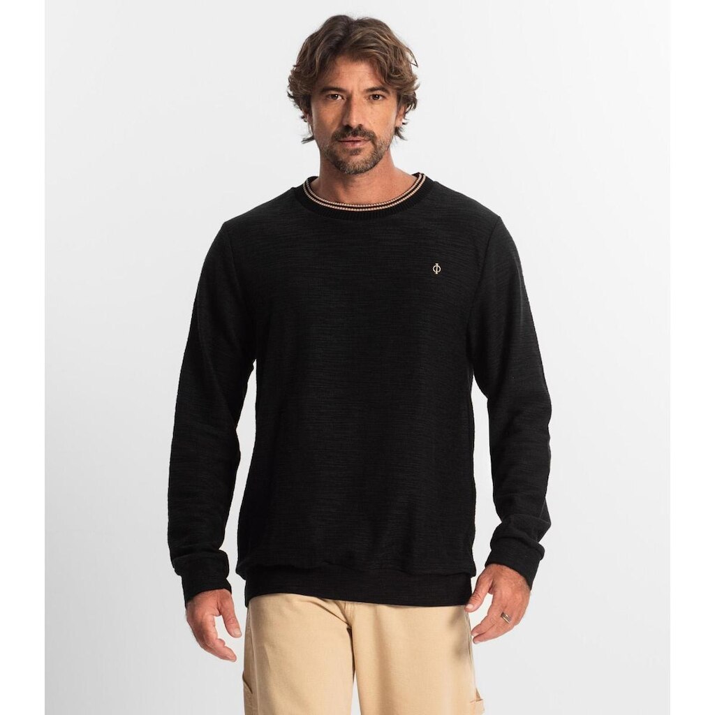 Blusão Masculino Maquinetado Diametro Preto
