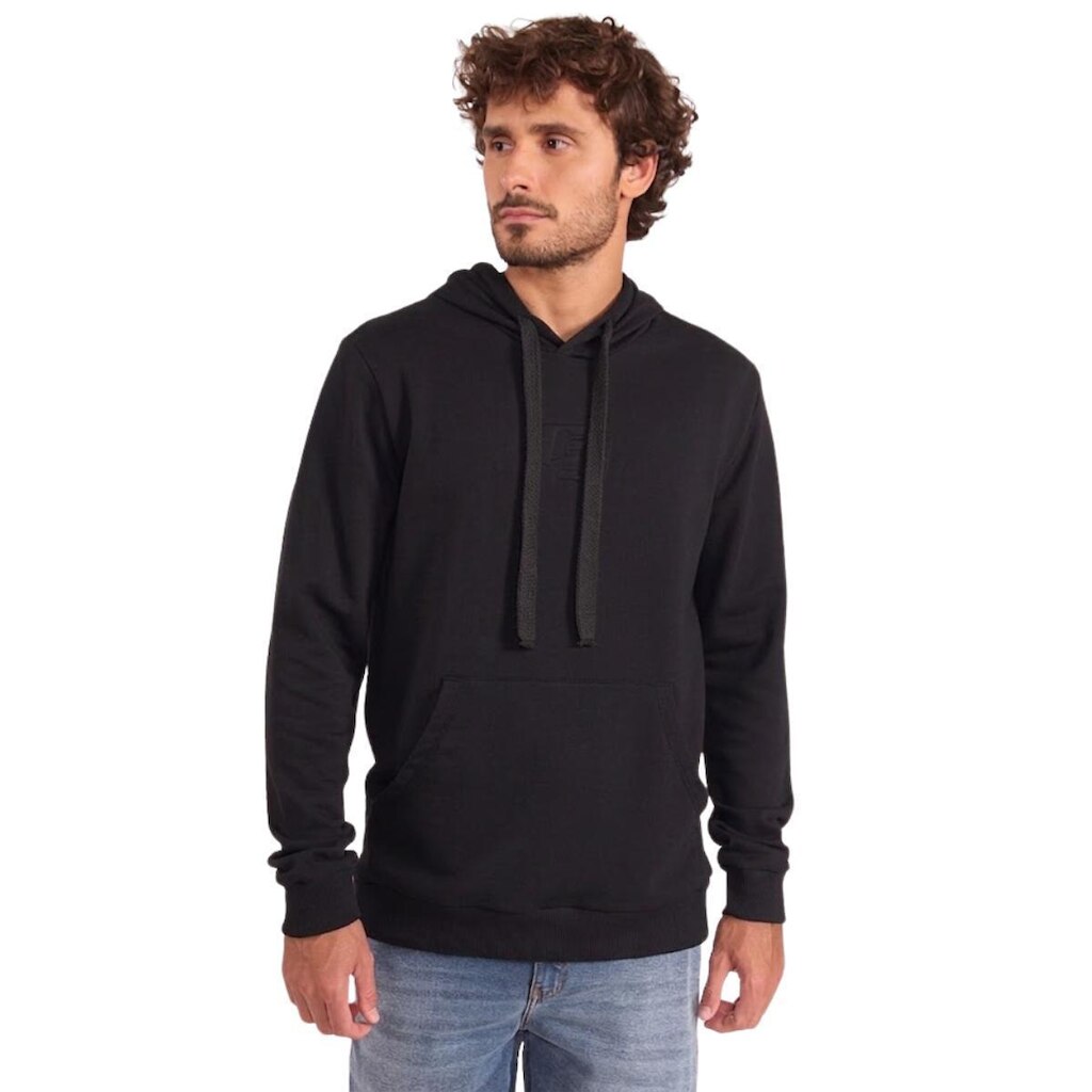 Blusão Moletom Colcci Reto Com Capuz e Bolso Frontal