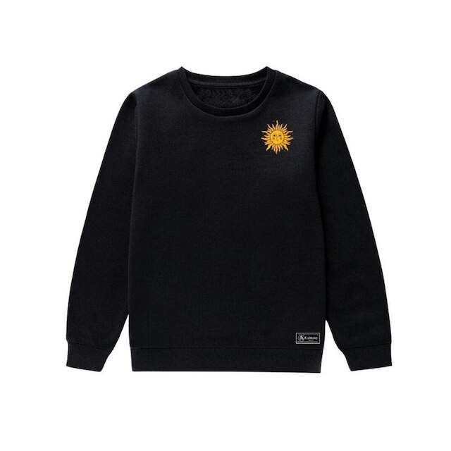 Blusão Moletom Infantil Sol Personalizado sem Capuz gola Redonda