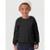 Blusão Moletom Quentinho Punho Dia a Dia Frio Elegante Moda Inverno - Menino 1 a 4 anos - Cinza+Preto