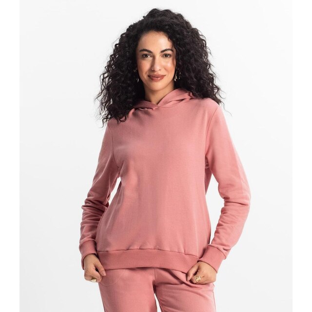 Blusão Rovitex Básicos com Capuz Feminino