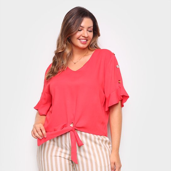 BLUSAS HELI FEMININO -G1918161 - Vermelho