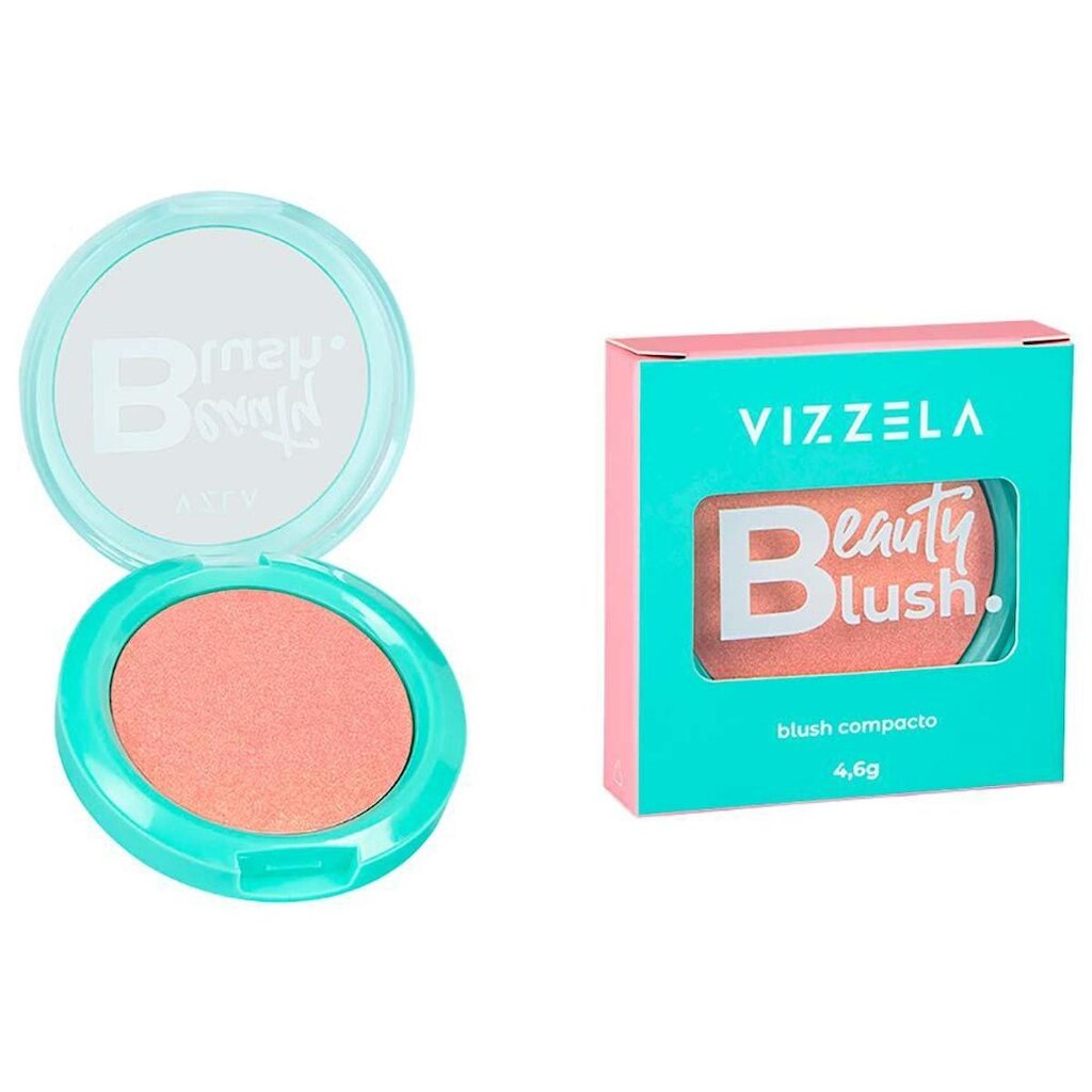 Blush Compacto Vizzela Beauty Blush Beauty Glam