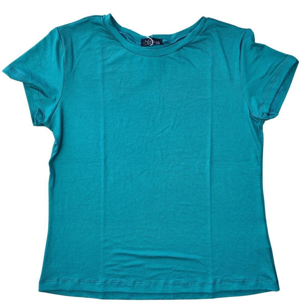 Blusinha Basica Feminina Viscolycra Premium Lunelli Gola U Manga Curta Marcia Piovan