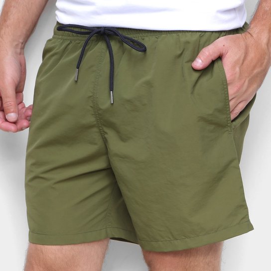 Boardshorts Colcci Es2 Ccs Praia Liso Masculino - Verde