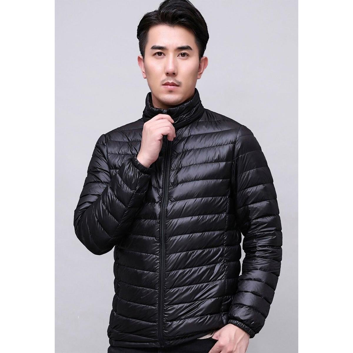 Bobojaco Impermeável Becker Jaqueta Nylon Enchimento Puffer com Bolsos e Capuz Masculino - Preto Menor preço em Bobojaco Impermeável Becker Jaqueta Nylon Enchimento Puffer com Bolsos e Capuz Masculino - Preto