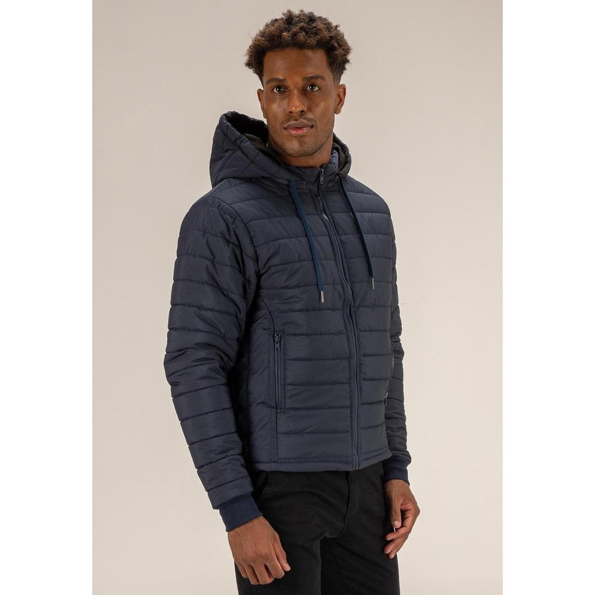 Bobojaco Masculino Com Capuz Jaqueta Puffer Forrada Gominho Zattini