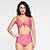 Body Água Doce Nó Frontal Estampado - Vermelho