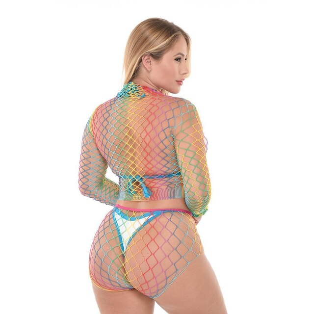 Body Arrastão Casual Segunda Pele Moda Telinha Sereia