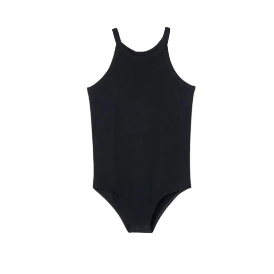 Body Básico Infantil Hering Preto