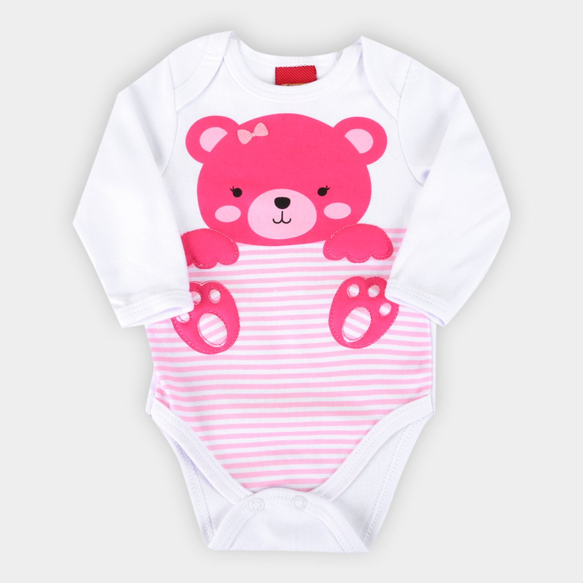 Body Bebê Kyly Manga Longa Feminino - Branco Menor preço em Body Bebê Kyly Manga Longa Feminino - Branco