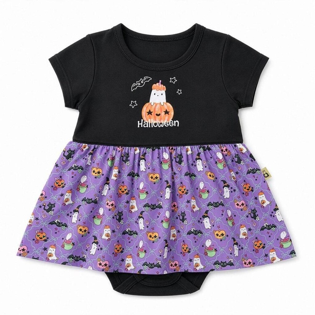 Body Bebê Menina Halloween Pop Alphabeto