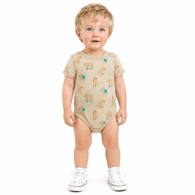 Body Bebê Menino Bicho Interessante Alphabeto Pacoquinha