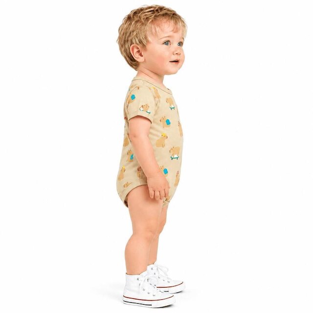 Body Bebê Menino Bicho Interessante Alphabeto Pacoquinha