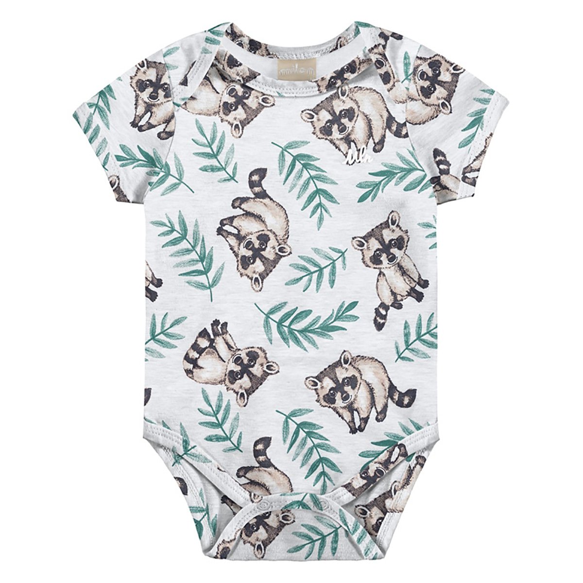 Body Bebê Milon Estampado Masculino - Off White Menor preço em Body Bebê Milon Estampado Masculino - Off White
