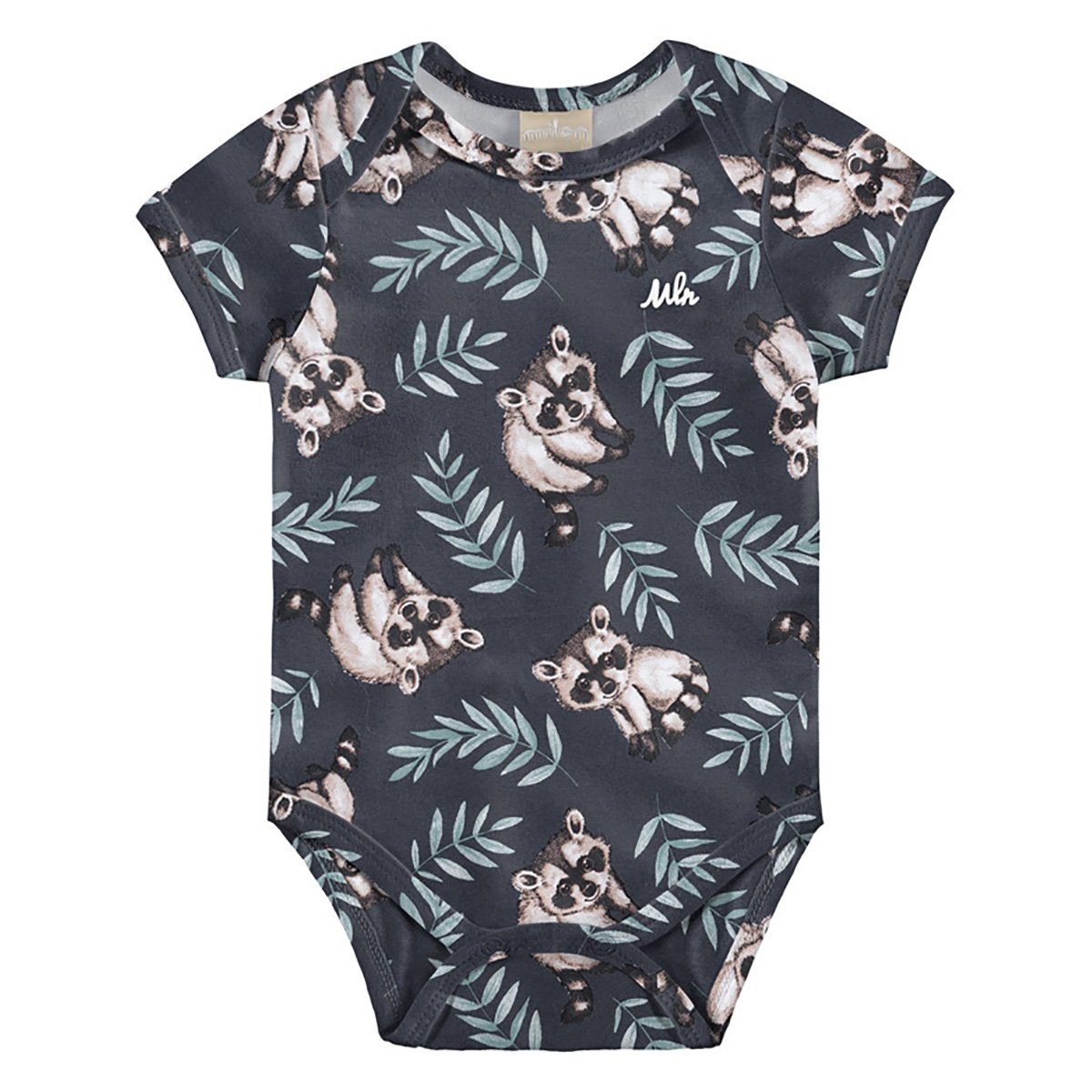 Body Bebê Milon Estampado Masculino - Verde Menor preço em Body Bebê Milon Estampado Masculino - Verde