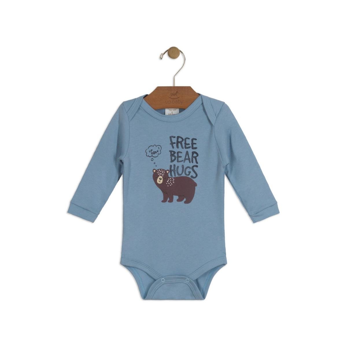 Body Bebe Suedine Up Baby Masculino Azul Zattini Body Bebe Suedine Up Baby Masculino Azul Zattini