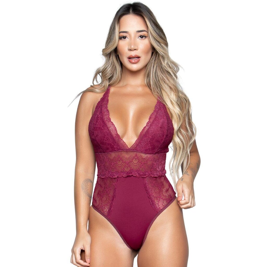 Body Blogueira Costa Cruzada Serra e Mar Decote Moda Intima Liso