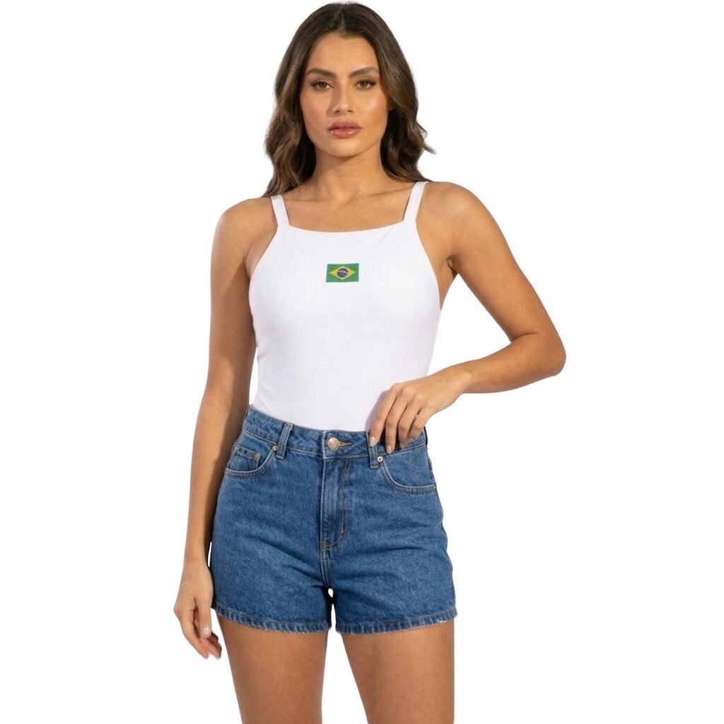 Body Cavado Brasil Costa Nua Serra e Mar Básico Piscina Sem Bojo Roupa Para Treino Verão Musculação