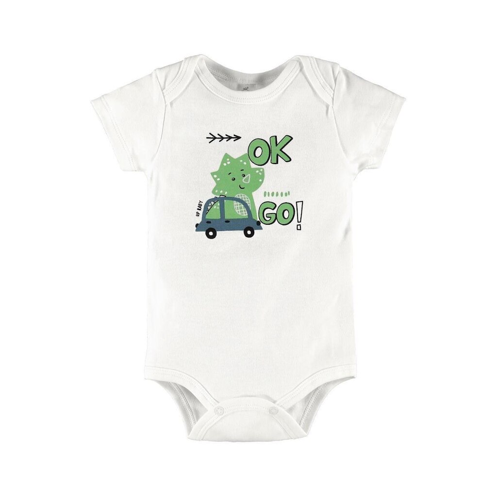 Body Essentials Manga Curta Bebê Menino Up Baby