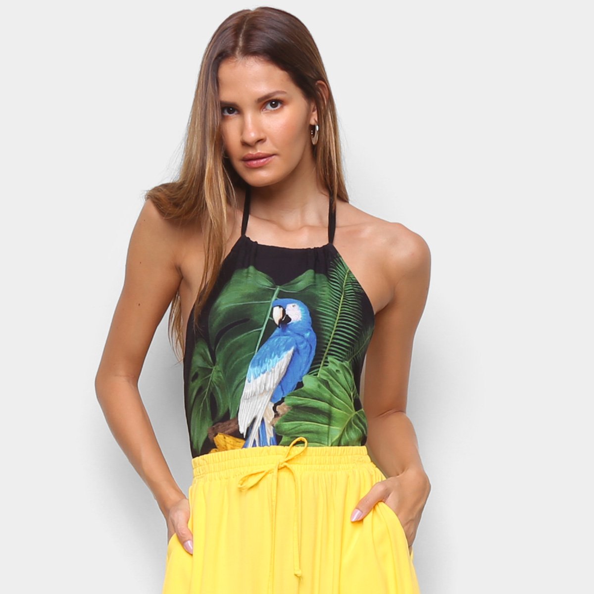 Body Farm Frente Única Natureza Viva - Estampado Menor preço em Body Farm Frente Única Natureza Viva - Estampado